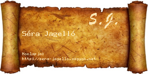 Séra Jagelló névjegykártya